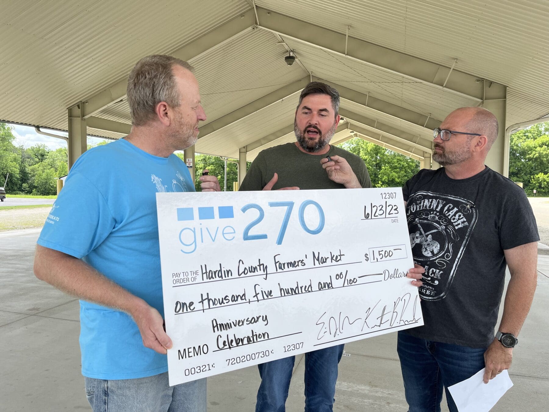 Give 270 matches $1,500 sponsorships for Hardin County Farmers’ Market Anniversary Celebration