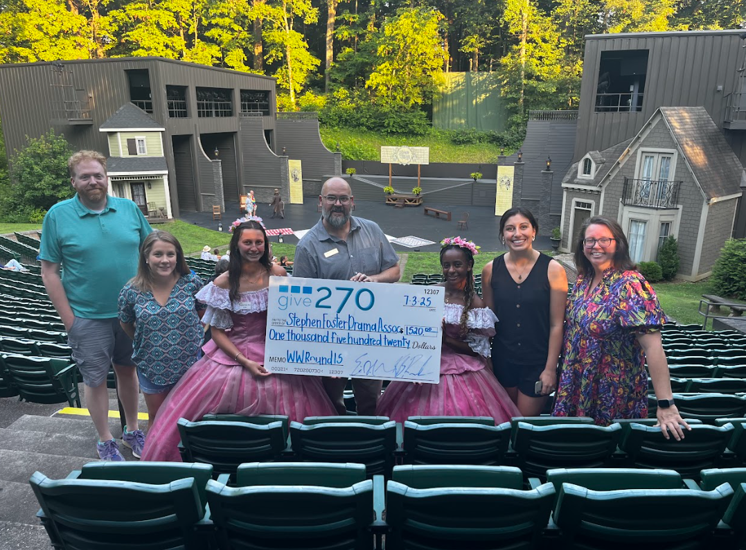 Give 270 Presents $1,520 to The Stephen Foster Story from Whiskey Wednesdays Round 15